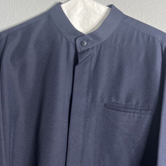 Jackie Vital Formal 2 Piece‎ Set 36 Dress Pants Size L Band Neck Hidden Buttons - Picture 3 of 16